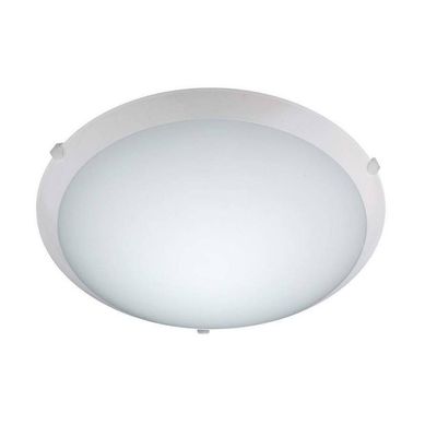 Plafon New Clean LED Vidro 220v 6400k 25cm Branco