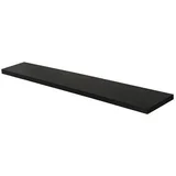 Prateleira de MDP com Suporte 25x120cm Preto