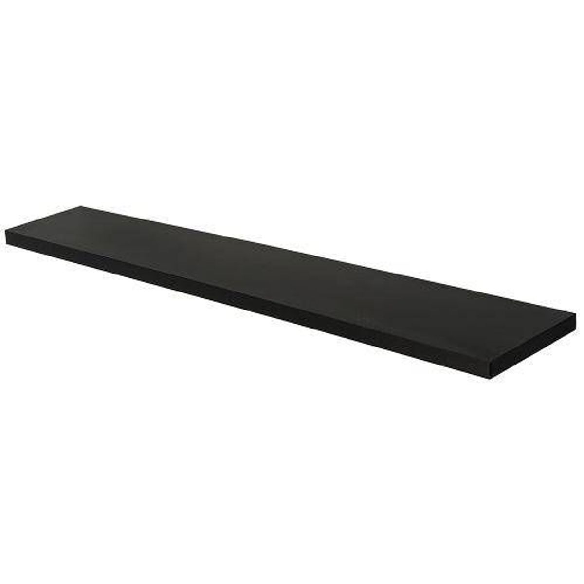Prateleira de MDP com Suporte 25x120cm Preto, marca Multivisão - Foto Principal