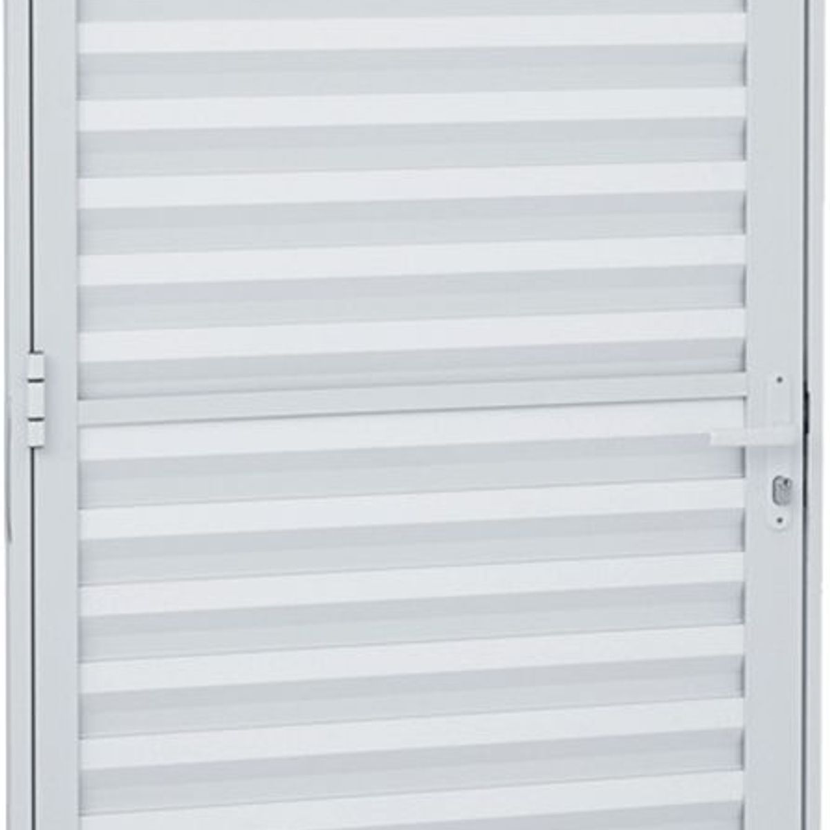 Porta Veneziana Alumínio Esquerda 215x77x3,15cm Alumifit, marca Sasazaki - Foto Principal