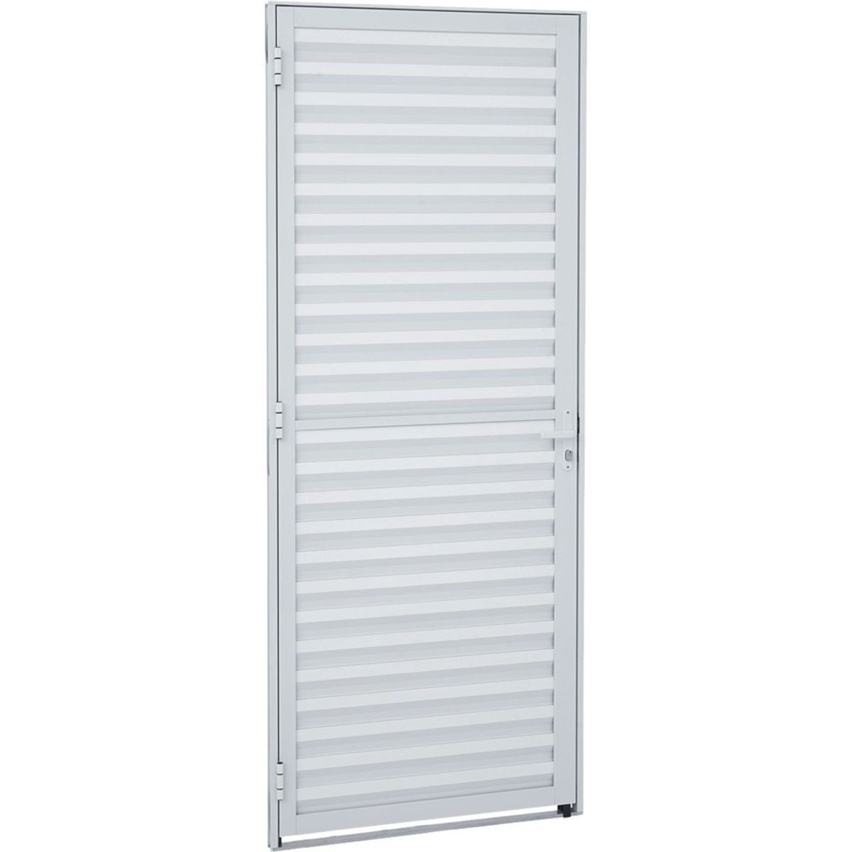Porta Veneziana Alumínio Esquerda 215x77x3,15cm Alumifit, marca Sasazaki - Foto Principal
