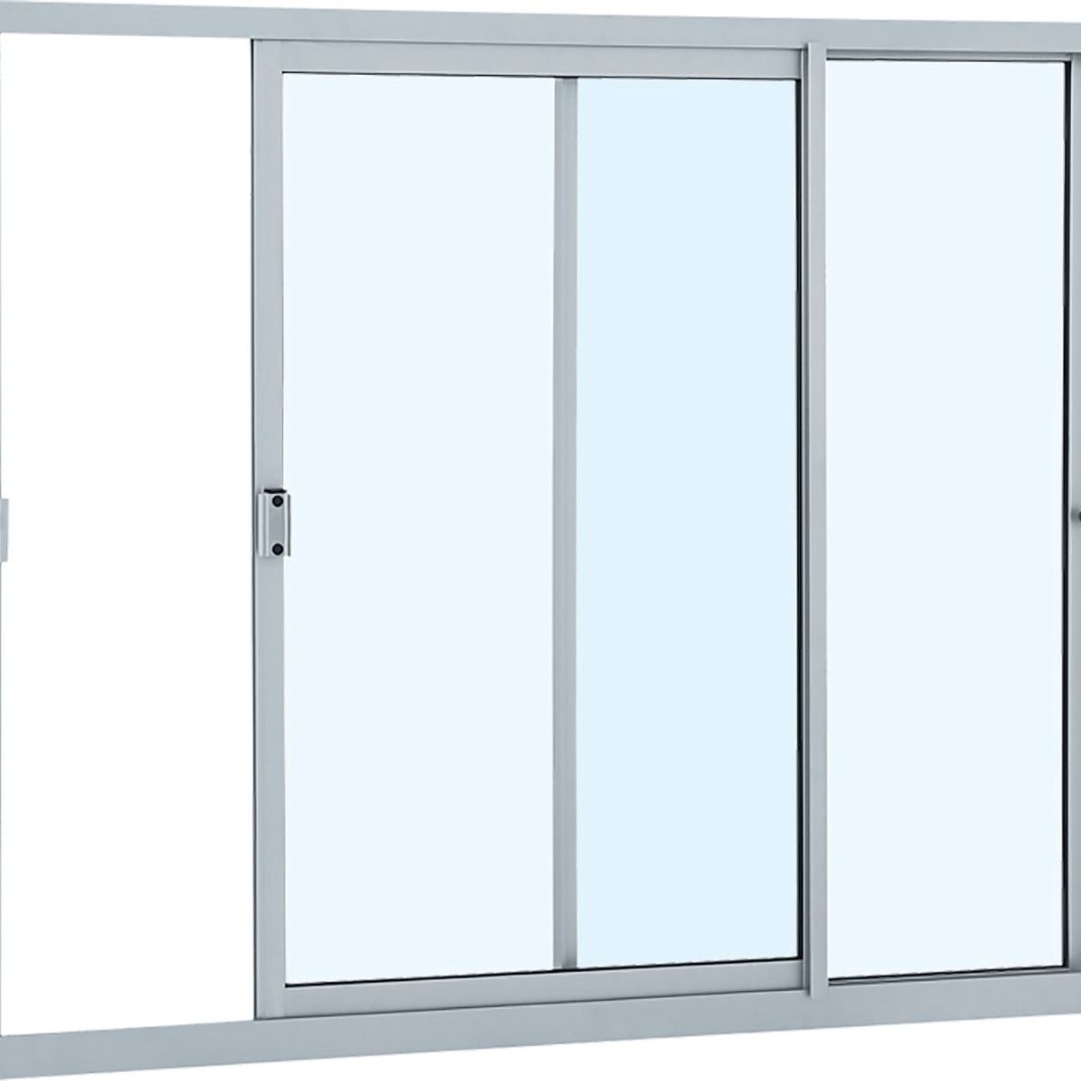 Janela de Correr Alumínio Branco 2 Folhas Direita 100x120x4,74cm Alumifit, marca Sasazaki - Foto Principal
