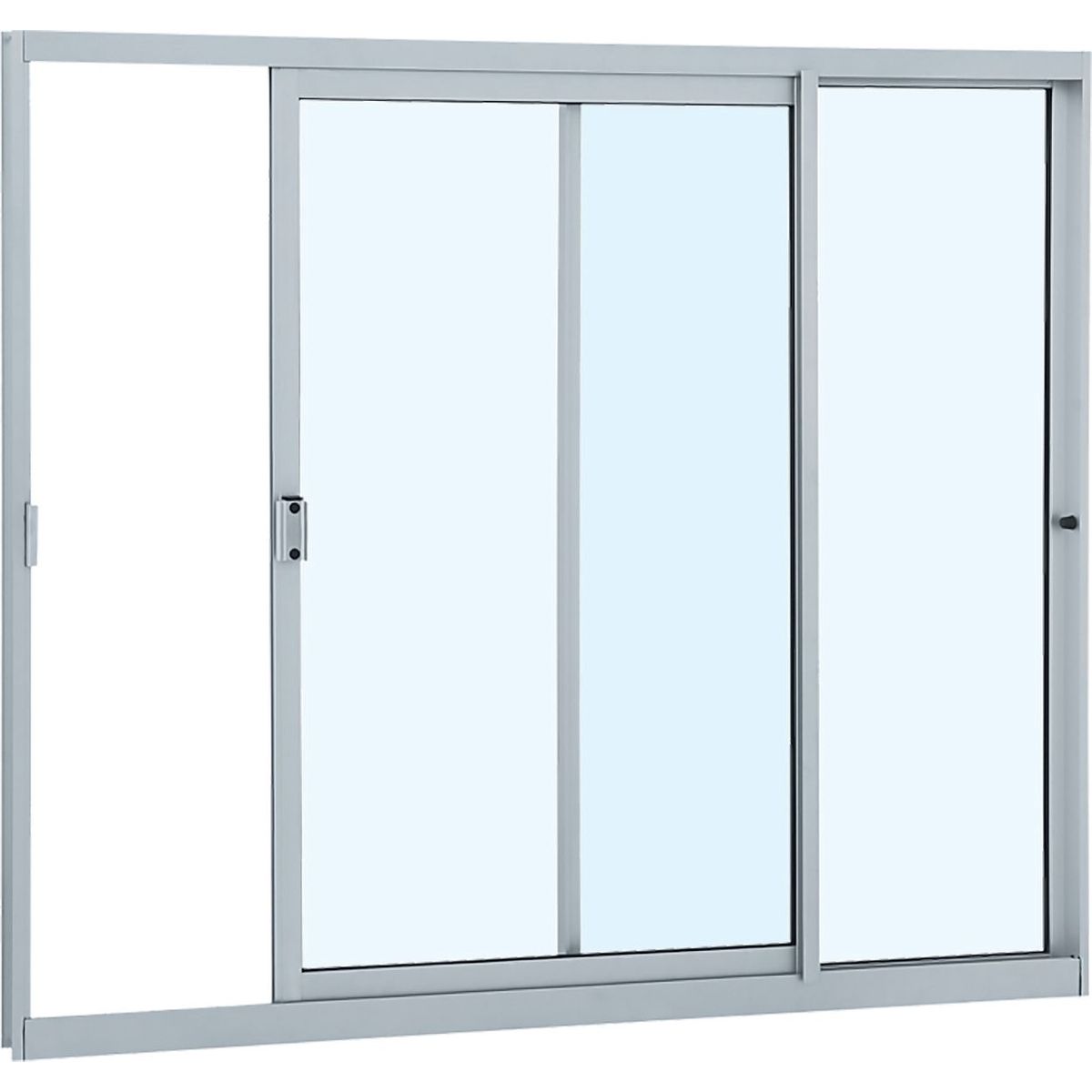 Janela de Correr Alumínio Branco 2 Folhas Direita 100x120x4,74cm Alumifit, marca Sasazaki - Foto Principal