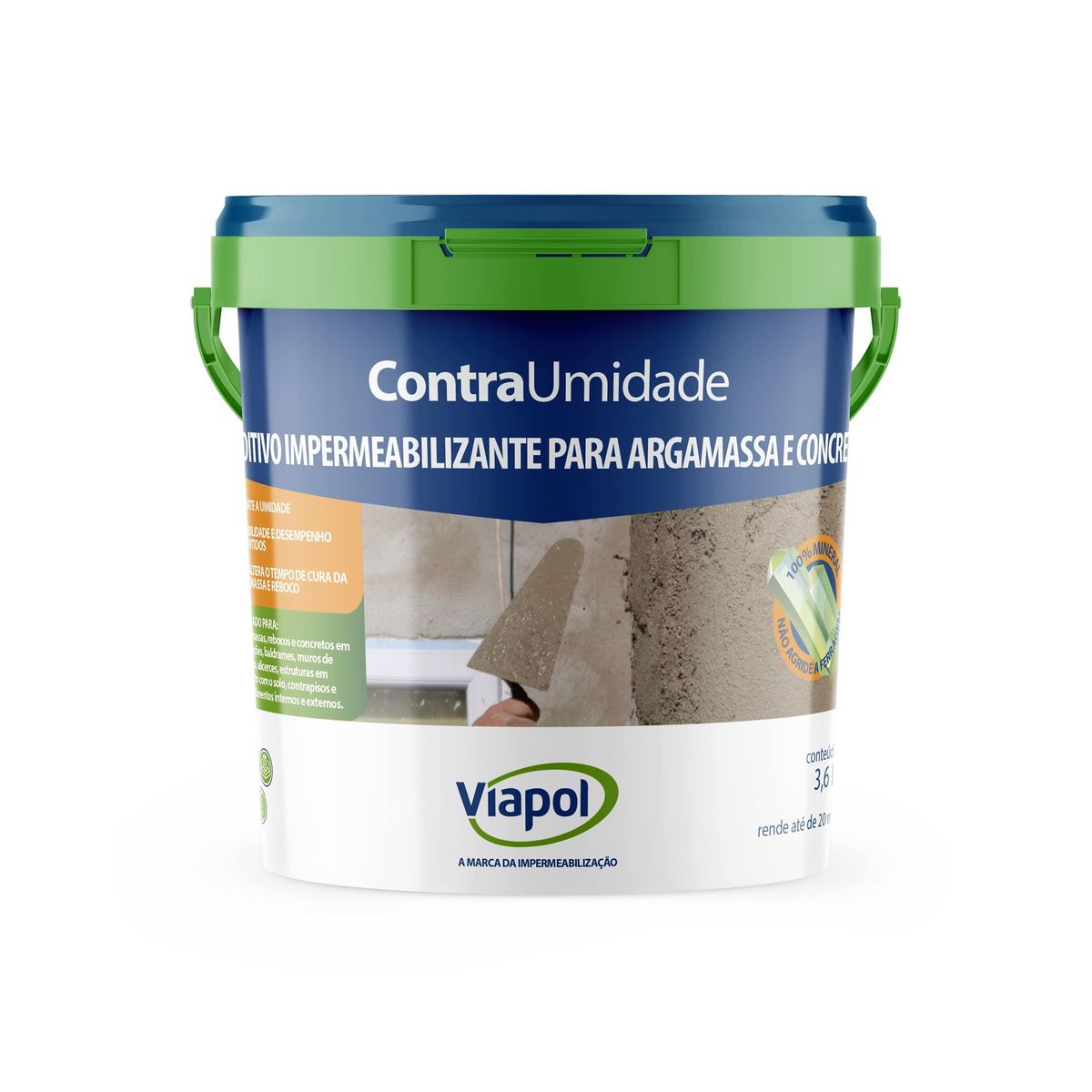 Contra Umidade 3,6L, marca Viapol - Foto 2