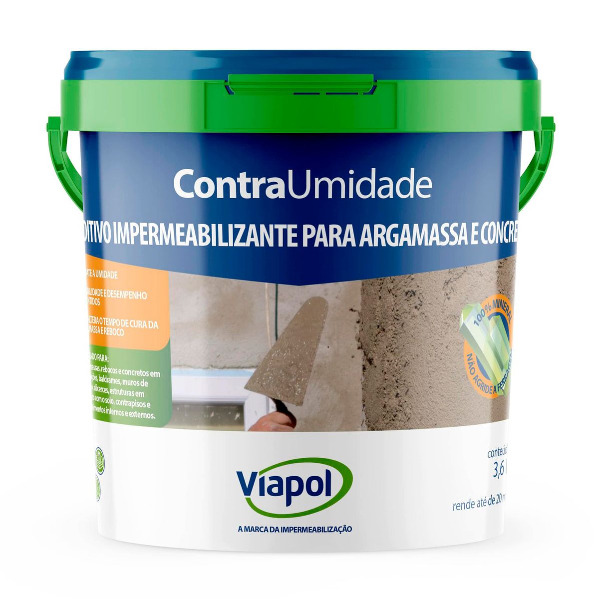 Contra Umidade 3,6L, marca Viapol - Foto Principal