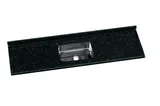 Pia Sintética com Cuba Inox Roralit 55x15x180cm Pedra Escura