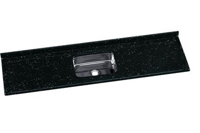 Pia Sinttica com Cuba Inox Roralit 55x15x199cm Pedra Escura