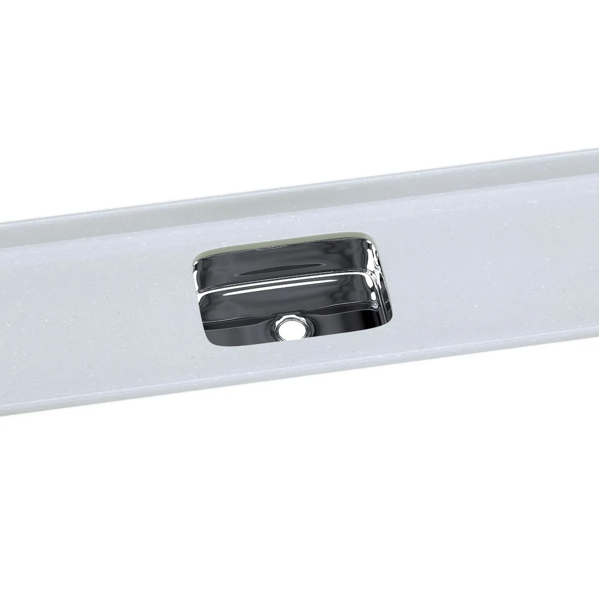 Pia Sintética com Cuba Inox Roralit 55x15x199cm Pedra Clara, marca A. J. Rorato - Foto Principal