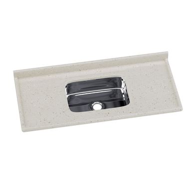 Pia Sinttica com Cuba Inox, Travertino, 120x55cm