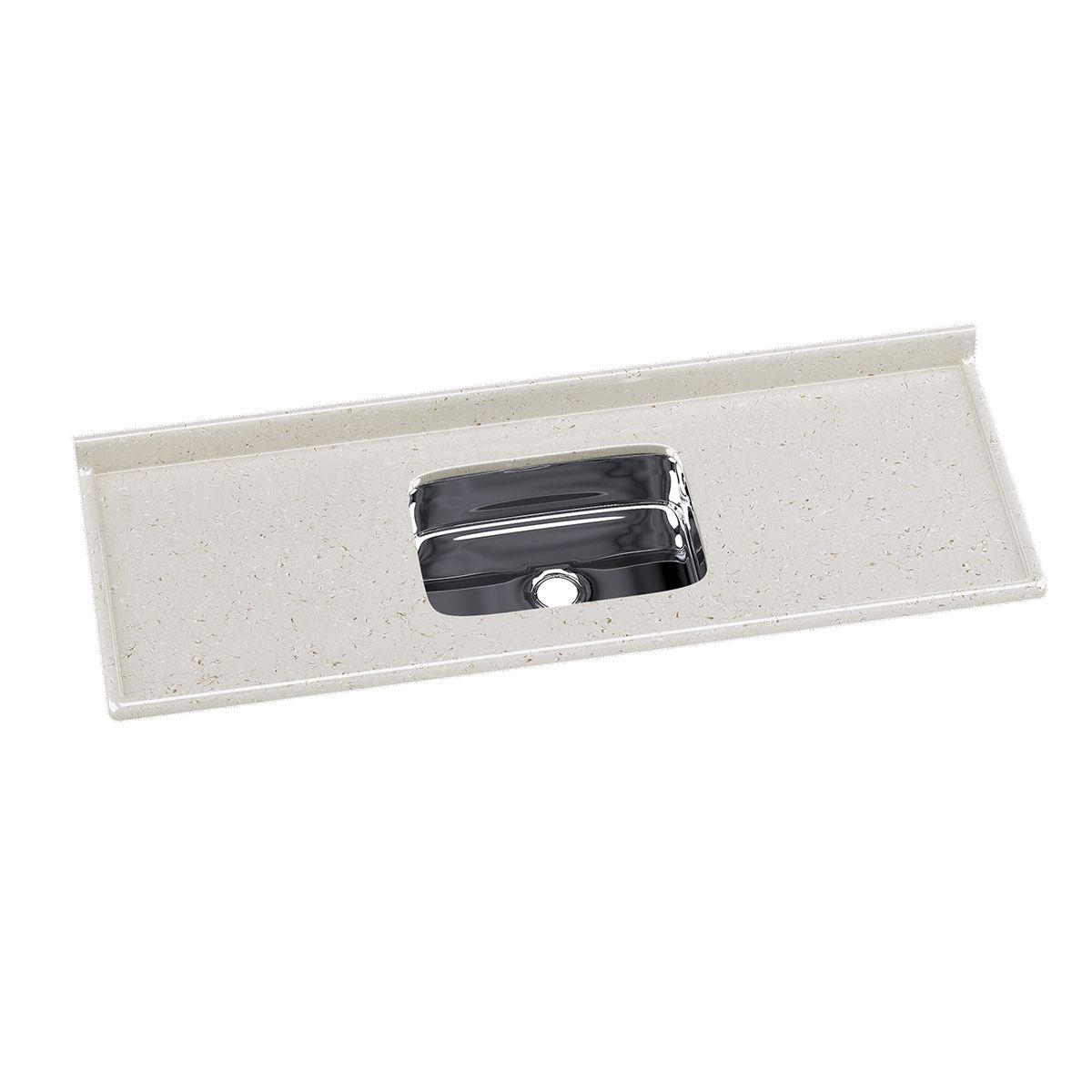 Pia Sintética com Cuba Inox, Travertino, 150x55cm, marca A. J. Rorato - Foto Principal