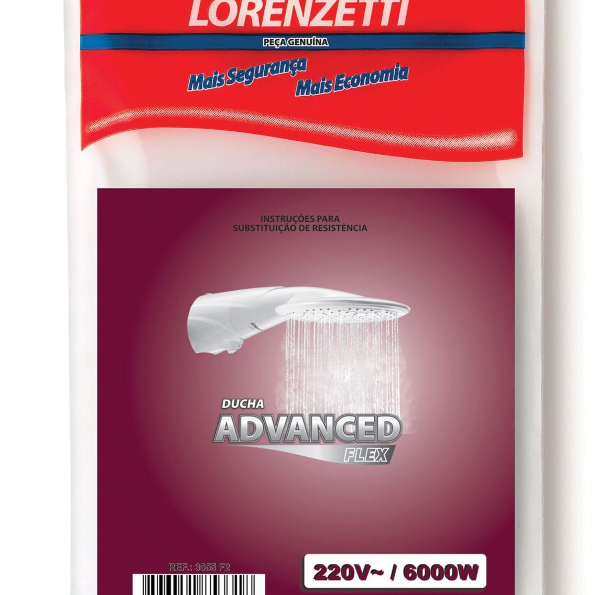 Resistência Advance Flex 6000W Branco 220V 3X12X4, marca Lorenzetti - Foto Principal