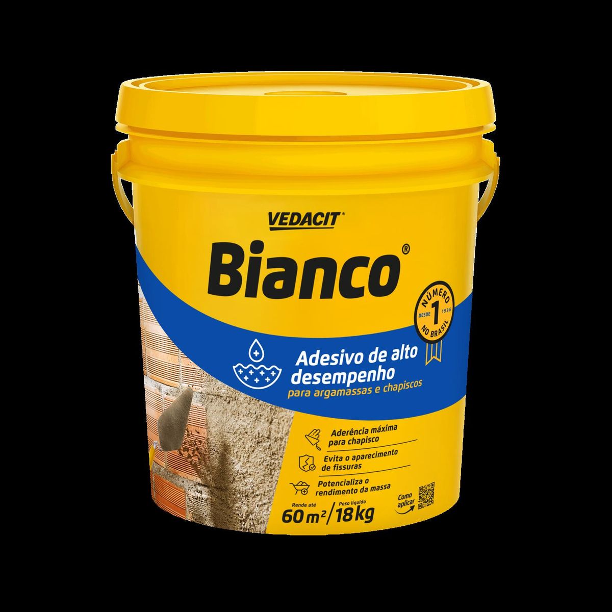 Aditivo para Argamassa e Chapisco PVA Bianco Balde 18 Litros Vedacit, marca Vedacit - Foto Principal