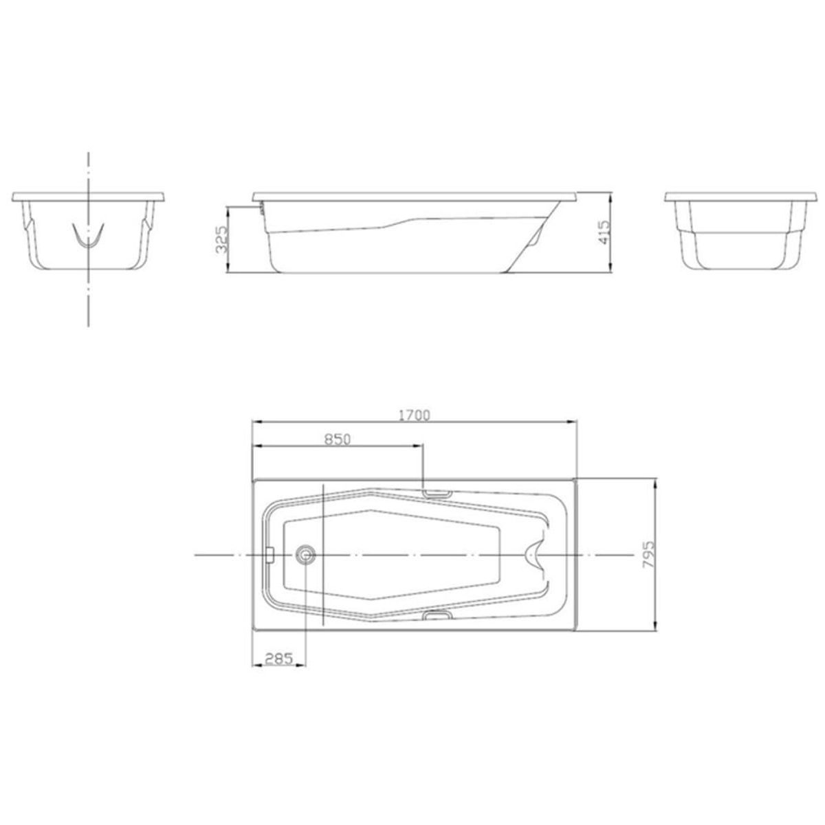 Banheira Acrilbath Premium Individual com Hidromassagem 155cm Ouro Fino, marca Ouro Fino - Foto 2