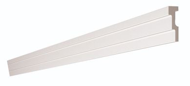 Roda-Teto Moldurado Frisaddo 6x2cm 2 Barras 200cm Poliestireno Para Pintura D12