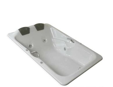 Banheira Dupla Acrilbath com Hidromassagem Premium 180cm Ouro Fino