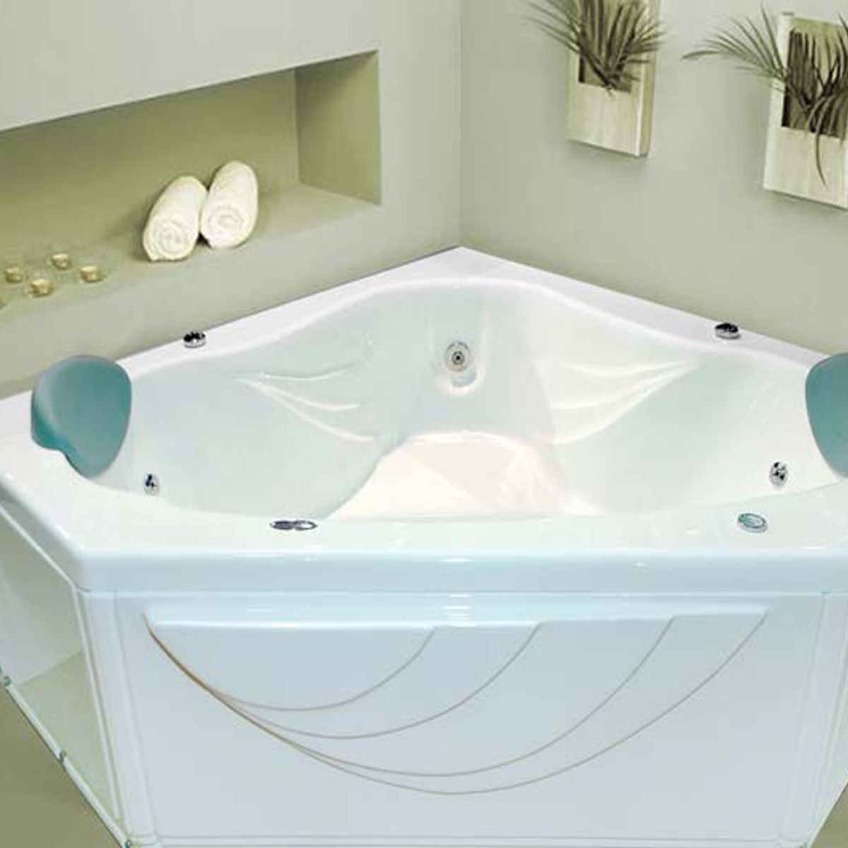Banheira de Canto Hidromassagem Kanthocril II Standard, marca Ouro Fino - Foto Principal