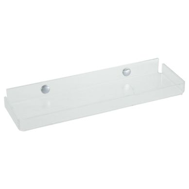Prateleira com Aba Acrlico 4x11,5x37cm Cristal