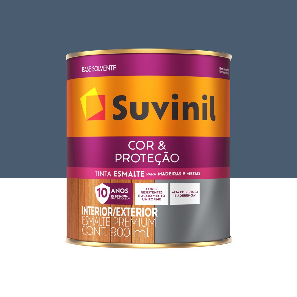 Suvinil Esmalte Cor&Proteção Brilhante Azul Rey 0,9L, marca Suvinil - Foto Principal