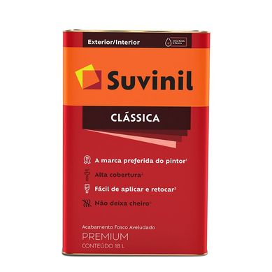 Tinta Fosco Exterior e Interior Clssica Premium 18L Branco