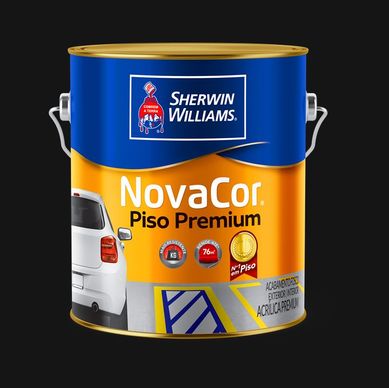 Tinta Fosco Exterior e Interior Novacor Piso 3,6L Preto