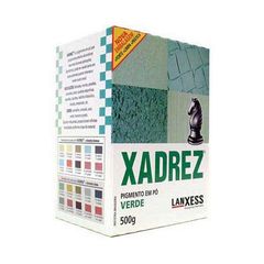 Tinta para piso Pigmento em Pó Verde Xadrez 500g Lanxess