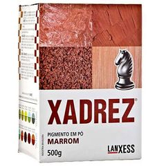 Tinta para piso Pigmento em Pó Marrom Xadrez 500g Lanxess
