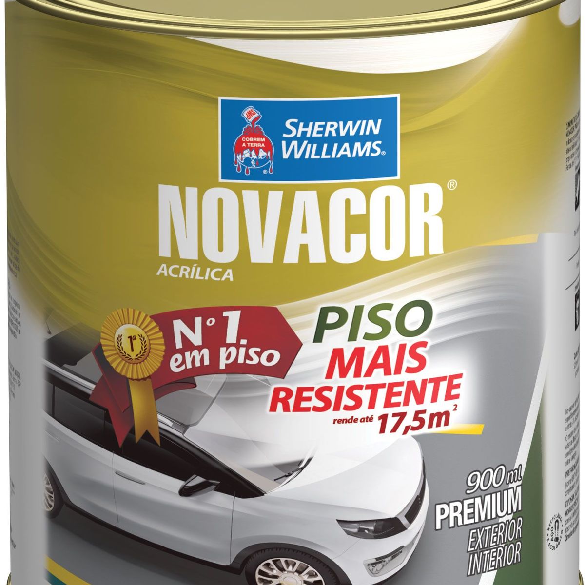 Tinta para piso Azul Fosco Exterior e Interior Novacor Piso 900ml Sherwin Williams, marca Sherwin Williams - Foto Principal