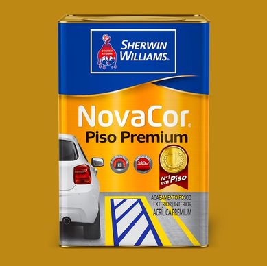 Tinta Fosco Exterior e Interior Novacor Piso 18L Amarelo