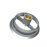 Plafon com Soquete 510 Prata
