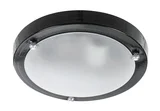 Plafon 1 Lâmpada Preto Nave 26x26x7