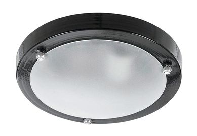 Plafon 1 Lmpada Preto Nave 26x26x7