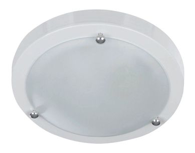 Plafon 1 Lmpada Branco Nave 26x26x7