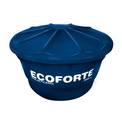 Caixa De gua 500L Polietileno Tampa Encaixe Azul