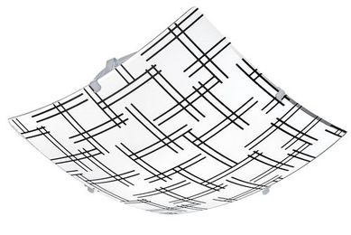 Plafon Trama 2 Lmpadas, Preto, 30x30x09
