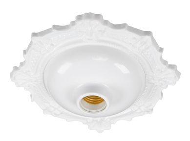 Plafonier Decorativo BVC Bivolt Plstico Branco