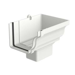 Bocal Retangular Aquapluv Style Direita 17,7x13,3x14,95cm Branco