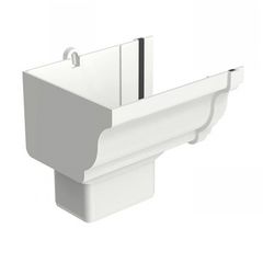 Bocal Retangular Aquapluv Style Esquerda 17,7x13,3x14,95cm Branco
