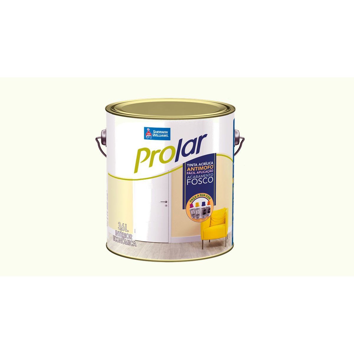 Vinil Acr Prolar Branco Gelo, marca Sherwin Williams - Foto Principal