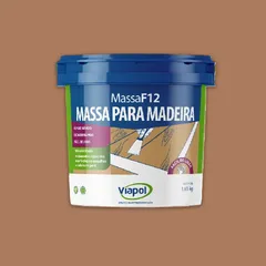 Massa para Madeira F12 Castanho 1,65Kg Viapol