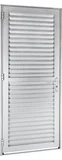 Porta Veneziana Ventilada Alumínio Direita 216x78x5,4cm Alumifort