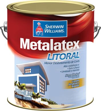 Tinta Acetinada Metalatex Litoral Premium 3,6L Branco Sherwin Williams