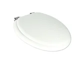 Assento Sanitário Oval de Madeira Classic Branco