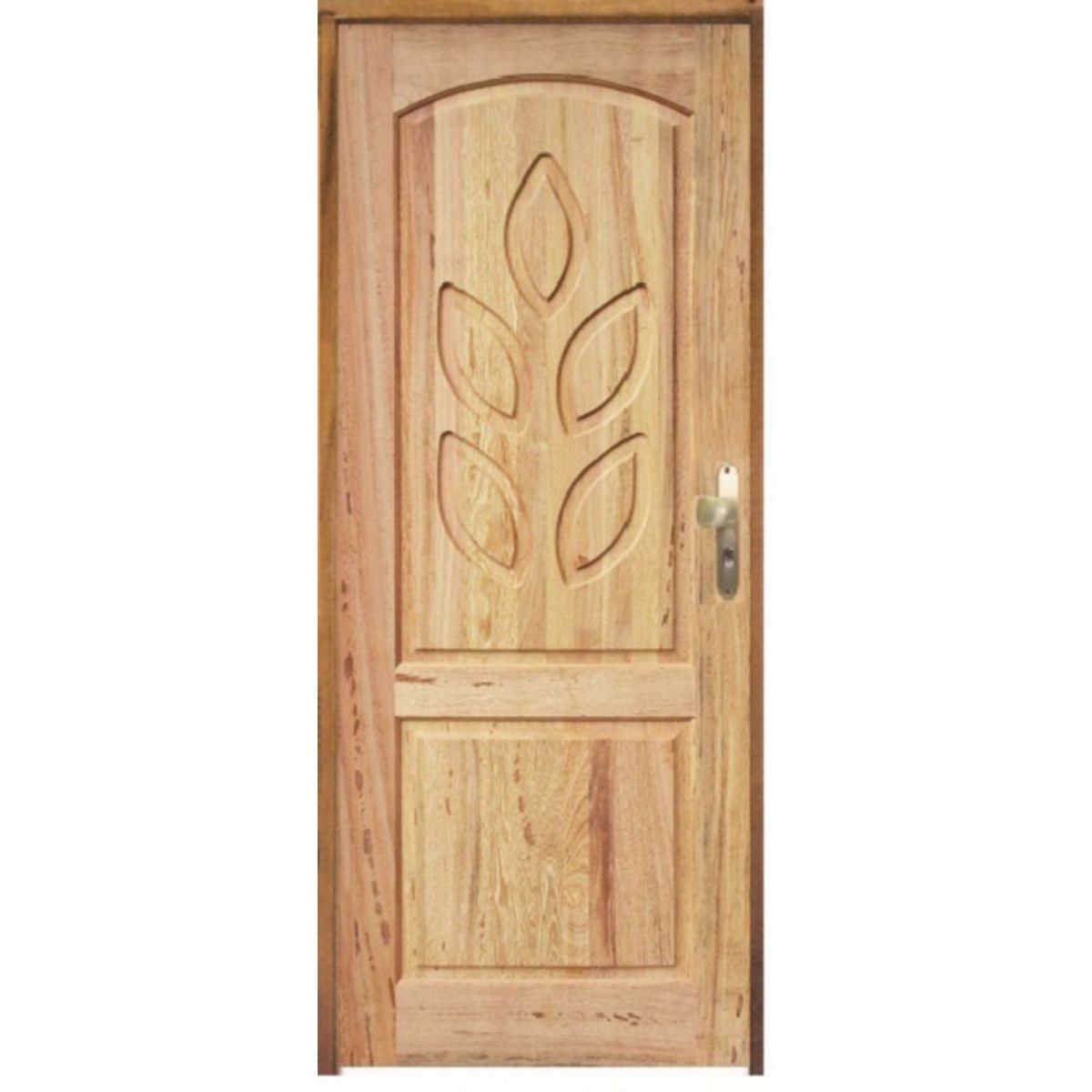 Porta Montada de Giro Madeira Macica Angelim Natural Esquerda 210x82x12cm Renascer, marca LG Sidney - Foto Principal