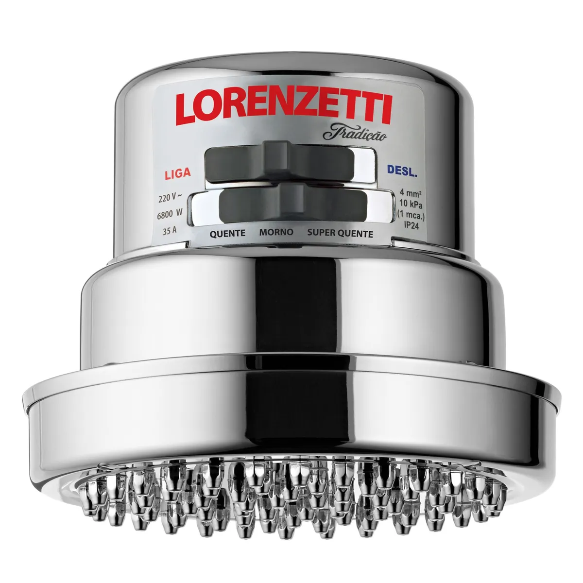 Chuveiro Elétrico Tradição sem Cano 220V 6800W Cromado, marca Lorenzetti - Foto Principal
