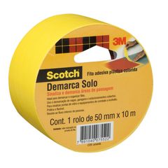 Fita para Demarcação de Solo 50, Amarelo Amarelo