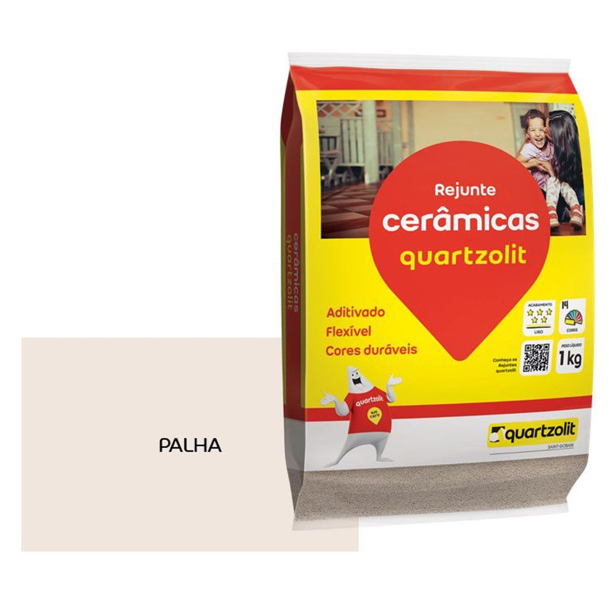 Rejunte Flexível, Palha, 1kg, marca Weber Quartzolit - Foto 2