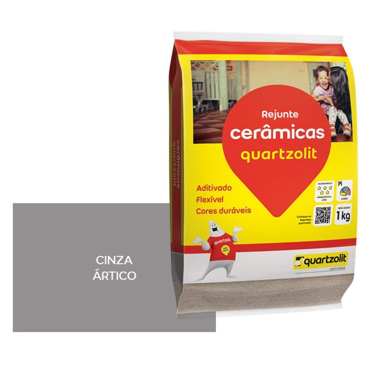 Rejunte Flexível, Cinza Ártico, 1kg, marca Weber Quartzolit - Foto 2