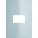 Placa 1 Posto Decor, Azul Mediterrâneo, 4x2