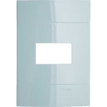 Placa 1 Posto Decor, Azul Mediterrneo, 4x2