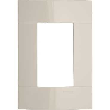Placa Decor Marfim Saara 4X2 3 Postos